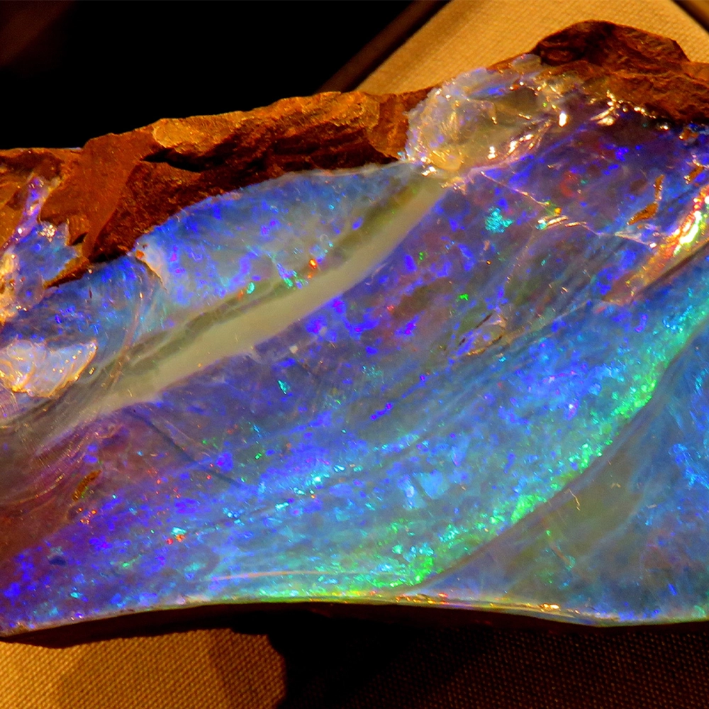 Black Fire Opal in natural form