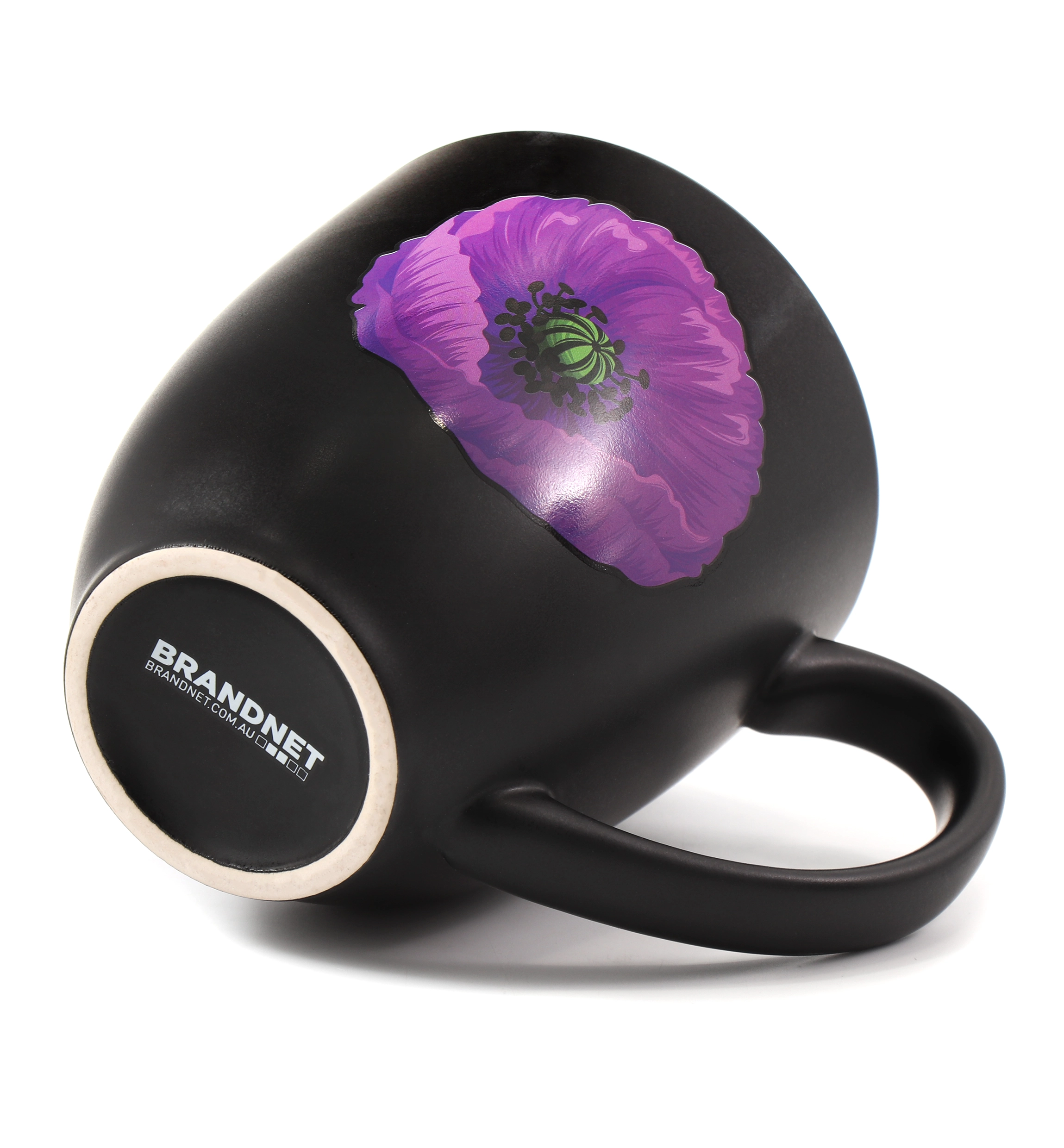 I Remember Purple Poppy Mug Bottom