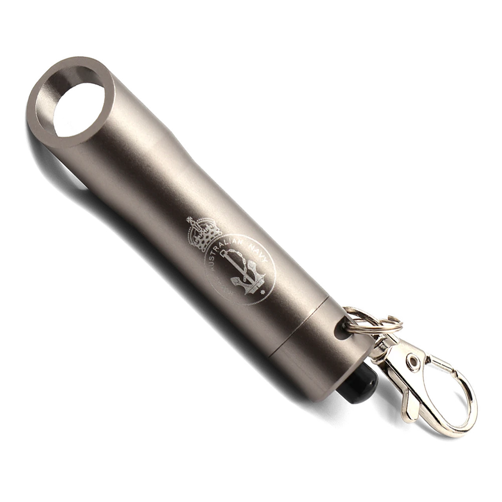 Royal Australian Navy Red Annodised LED Key Ring Torch